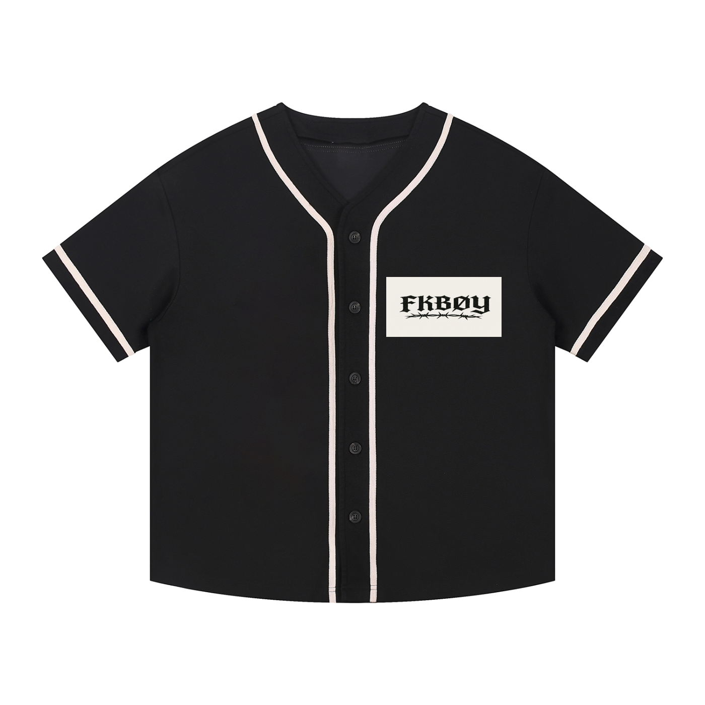 FKB j1 Contrast Piped Button-Up Jersey